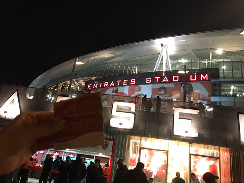 ヨーロッパチャンピオンリーグ アーセナル対バイエルンミュンヘン