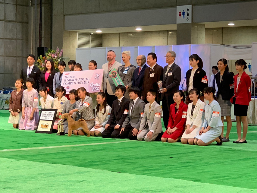 【ドッグショー】ジュニアクラス 石澤百彩奈ちゃん 見事、2席入賞