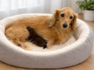 マウ 3月22日 子犬の出産 カニンヘン ダックスフンド