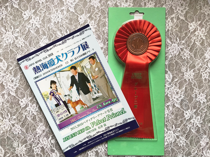 【ドッグショー】熱海愛犬クラブ展　竹千代　ニューチャンピオン